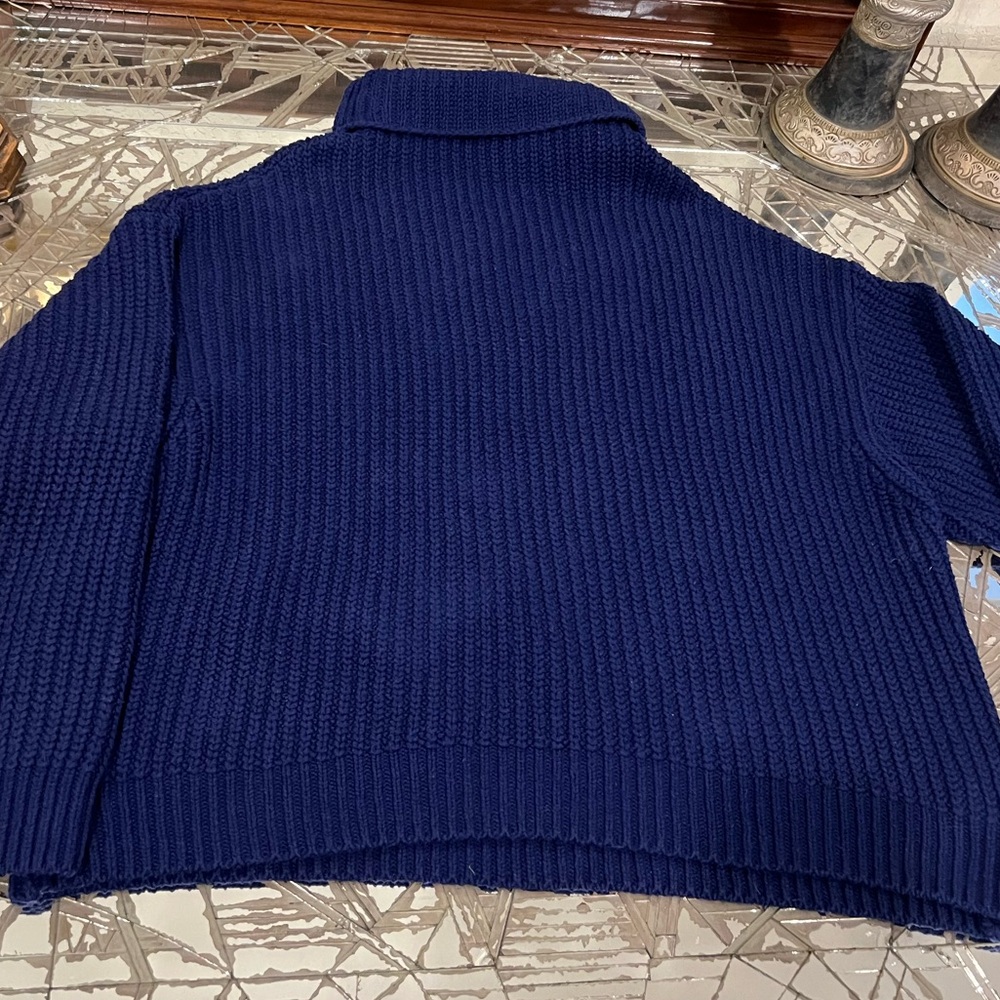 Free People Purple Women's Turtleneck Sweater